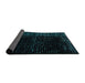 Sideview of Abstract Teal Green Modern Rug, abs4379