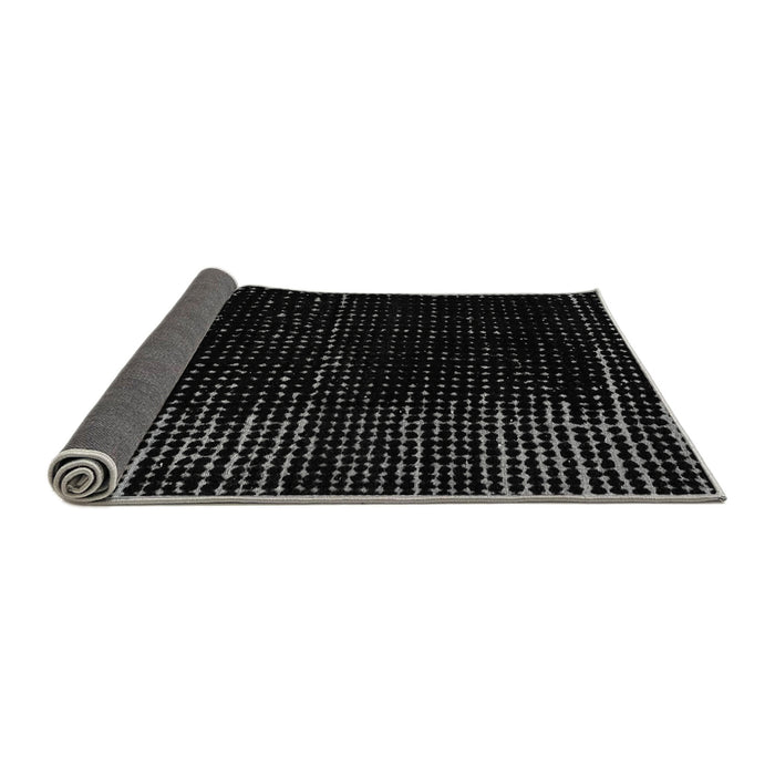 Sideview of Abstract Gray Modern Rug, abs4379gry