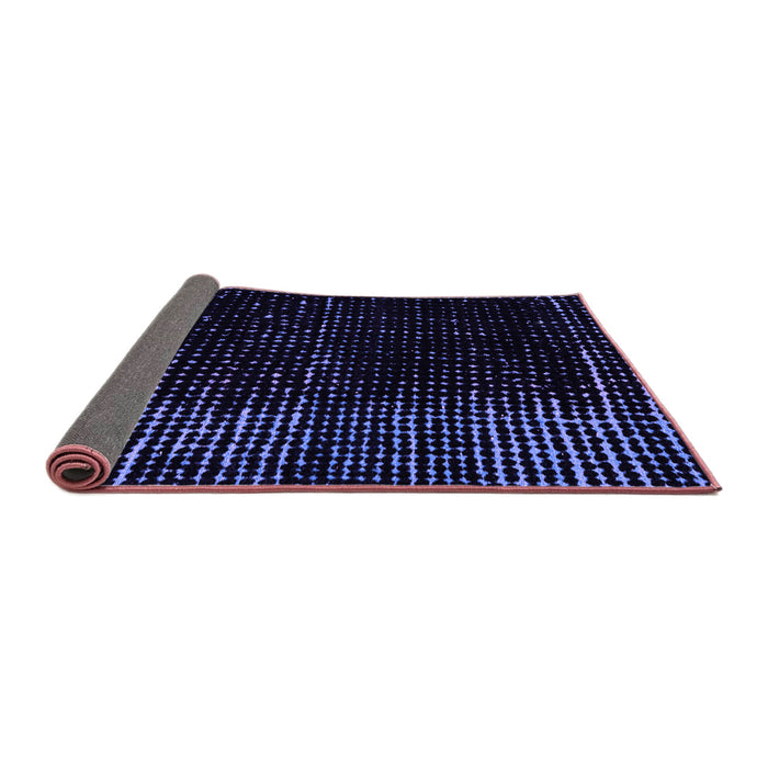 Sideview of Abstract Purple Modern Rug, abs4379pur