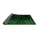 Sideview of Abstract Green Modern Rug, abs4379grn