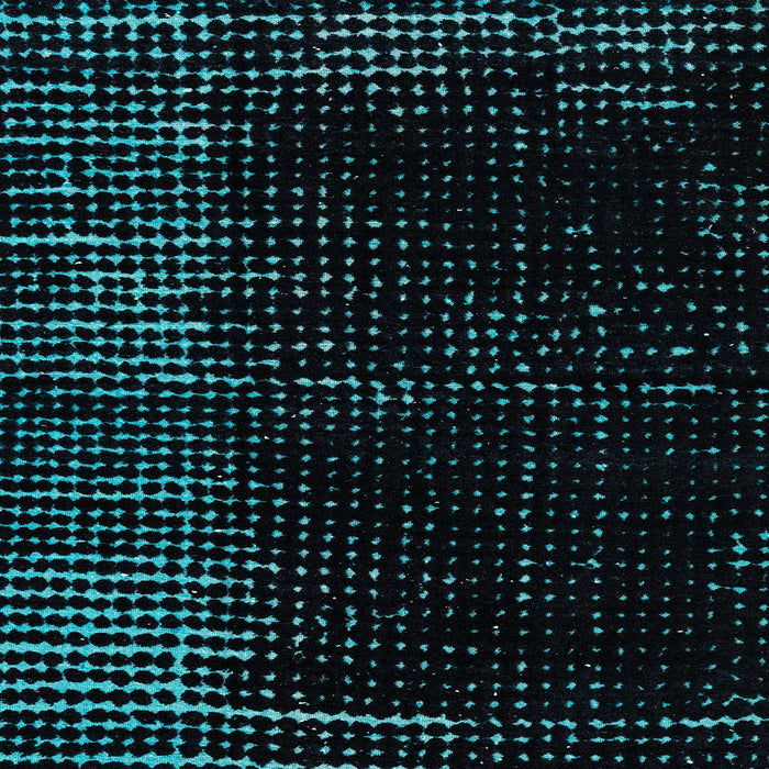 Square Abstract Teal Green Modern Rug, abs4379