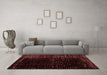 Modern Red Washable Rugs