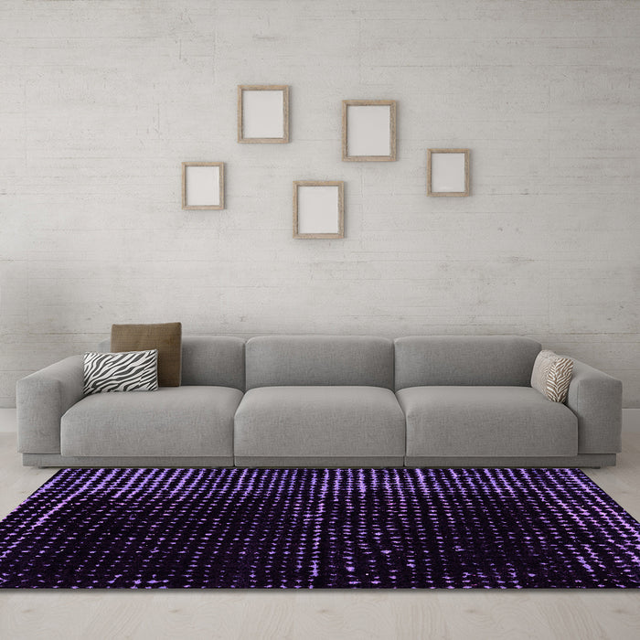 Machine Washable Abstract Pink Modern Rug in a Living Room, wshabs4379pnk
