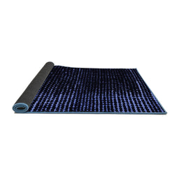 Sideview of Abstract Blue Modern Rug, abs4379blu