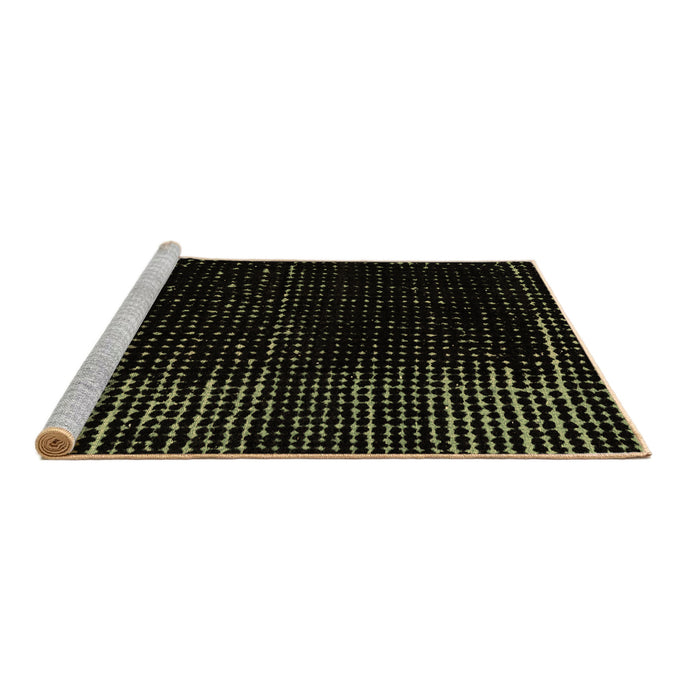 Sideview of Machine Washable Abstract Brown Modern Rug, wshabs4379brn