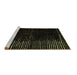 Sideview of Machine Washable Abstract Brown Modern Rug, wshabs4379brn