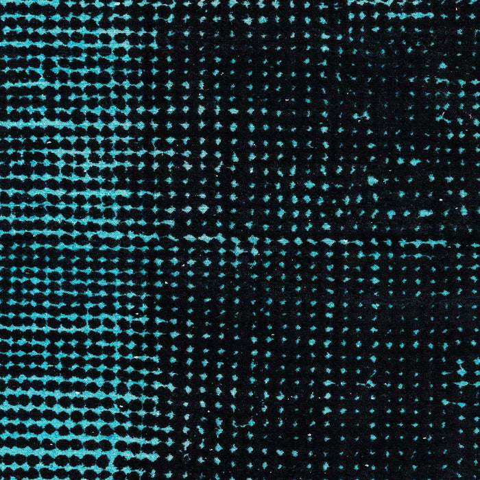 Machine Washable Abstract Medium Teal Green Rug, wshabs4379