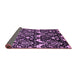 Sideview of Abstract Purple Modern Rug, abs437pur