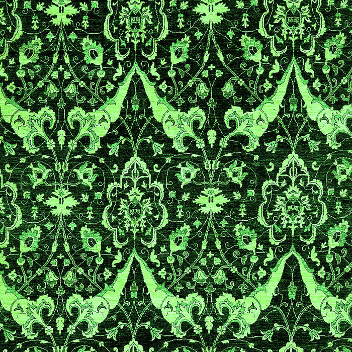 Abstract Green Modern Rug, abs437grn