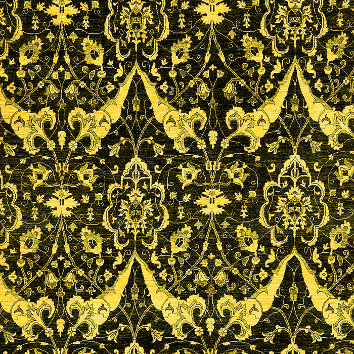 Machine Washable Abstract Yellow Modern Rug, wshabs437yw