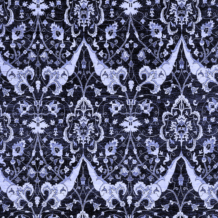 Abstract Blue Modern Rug, abs437blu
