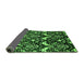 Sideview of Abstract Green Modern Rug, abs437grn