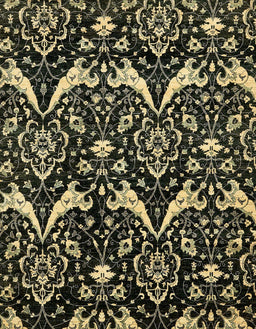 Abstract Copper Green Modern Rug, abs437