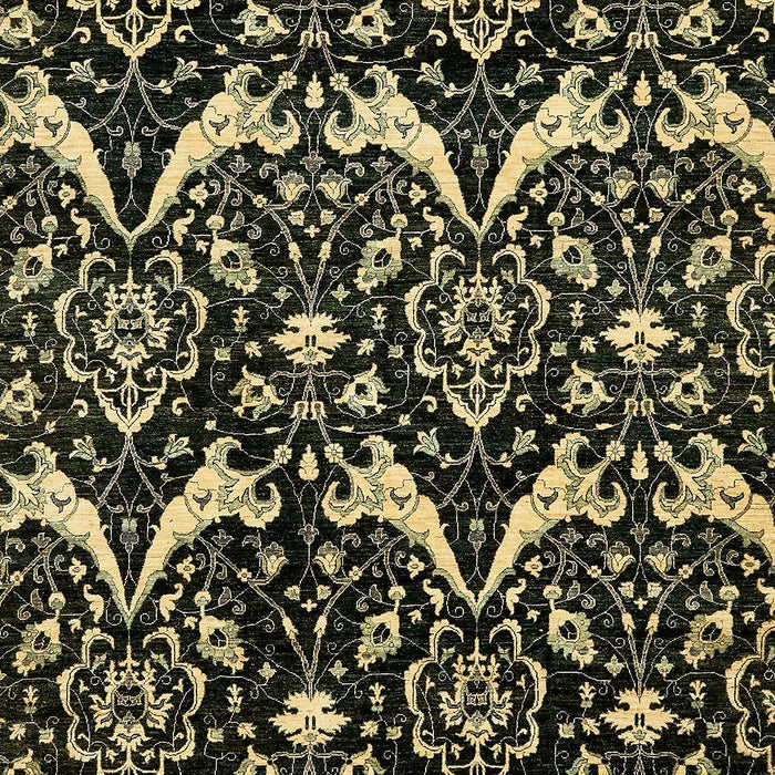 Abstract Copper Green Modern Rug, abs437