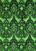 Machine Washable Abstract Green Modern Area Rugs, wshabs437grn