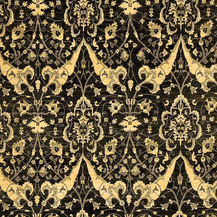 Abstract Brown Modern Rug, abs437brn