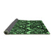 Sideview of Abstract Emerald Green Modern Rug, abs437emgrn