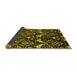 Sideview of Abstract Yellow Modern Rug, abs437yw