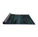 Sideview of Abstract Black Modern Rug, abs4380