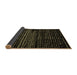 Sideview of Abstract Brown Modern Rug, abs4380brn