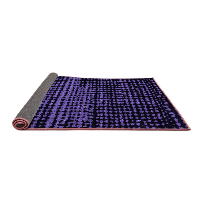 Sideview of Abstract Purple Modern Rug, abs4380pur