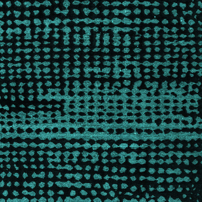 Machine Washable Abstract Turquoise Modern Area Rugs, wshabs4380turq