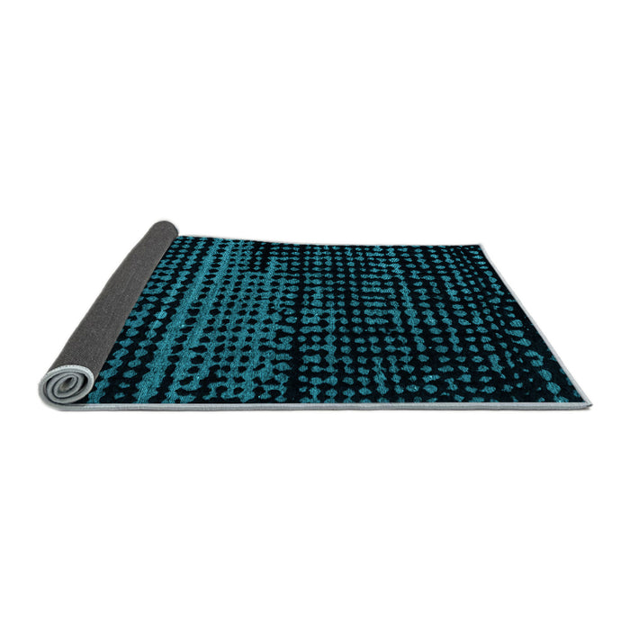 Sideview of Abstract Light Blue Modern Rug, abs4380lblu