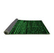 Sideview of Abstract Green Modern Rug, abs4380grn