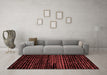 Modern Red Washable Rugs