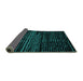 Sideview of Abstract Turquoise Modern Rug, abs4380turq