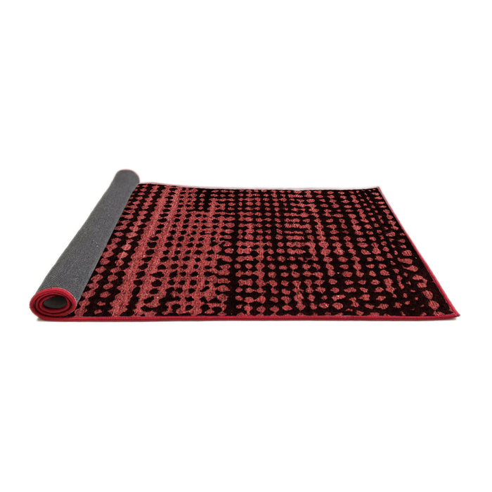 Abstract Red Modern Area Rugs