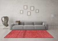 Machine Washable Abstract Red Modern Rug, wshabs4381red