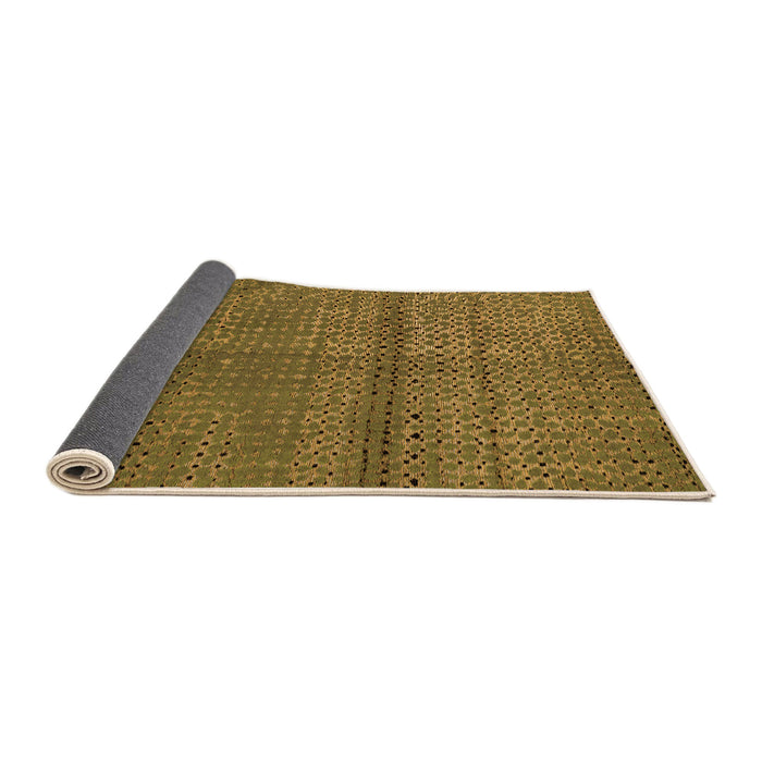 Sideview of Abstract Orange Modern Rug, abs4381org