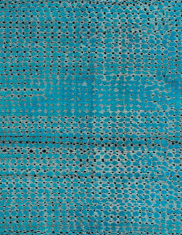 Abstract Bright Turquoise Blue Modern Rug, abs4381