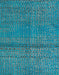 Abstract Bright Turquoise Blue Modern Rug, abs4381