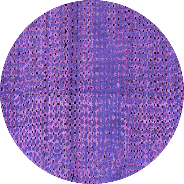 Round Abstract Pink Modern Rug, abs4381pnk
