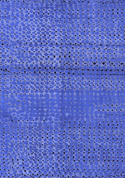 Abstract Blue Modern Rug, abs4381blu