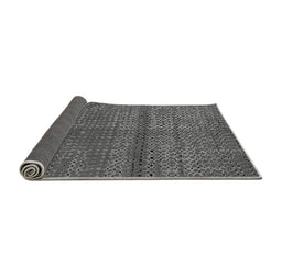 Sideview of Abstract Gray Modern Rug, abs4381gry