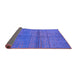 Sideview of Abstract Purple Modern Rug, abs4381pur