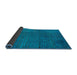 Sideview of Abstract Blue Modern Rug, abs4382