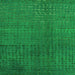 Square Machine Washable Abstract Green Modern Area Rugs, wshabs4382grn