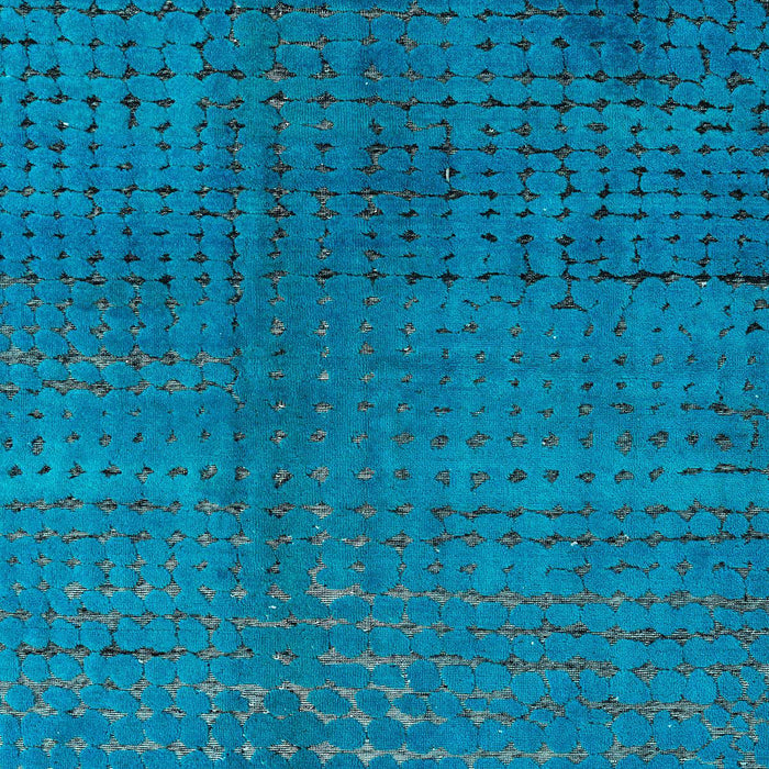 Machine Washable Abstract Blue Rug, wshabs4382