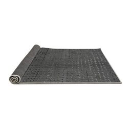 Sideview of Abstract Gray Modern Rug, abs4382gry