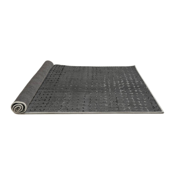 Sideview of Abstract Gray Modern Rug, abs4382gry