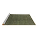 Sideview of Machine Washable Abstract Brown Modern Rug, wshabs4382brn