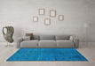 Machine Washable Abstract Light Blue Modern Rug in a Living Room, wshabs4382lblu