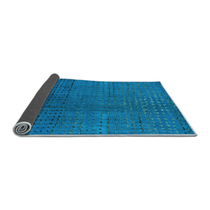Sideview of Abstract Light Blue Modern Rug, abs4382lblu