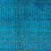 Square Abstract Blue Modern Rug, abs4382