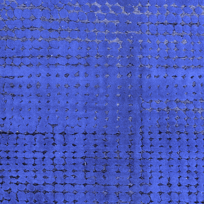 Abstract Blue Modern Rug, abs4382blu