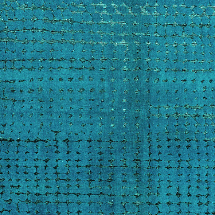Machine Washable Abstract Turquoise Modern Area Rugs, wshabs4382turq
